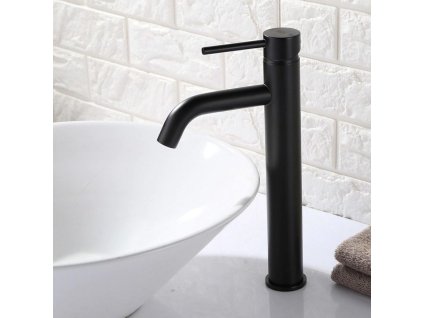 16666 rea lungo high black umyvadlova stojaca bateria