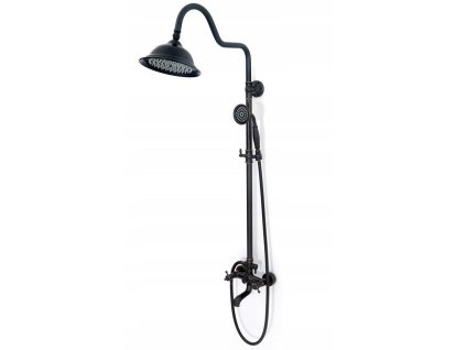 16924 rea retro black sprchovy set s bateriou