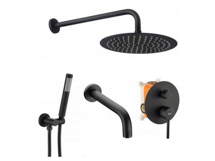 16939 rea lungo black podomietkovy vanovy sprchovy set so sprchovou bateriou