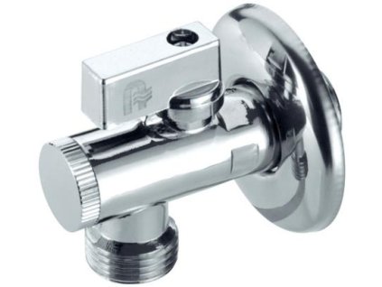 17014 kfa rohovy gulovy ventil s rozetou 1 2 x 1 2