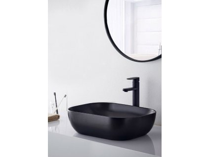 17182 rea belinda 47x34 black mat pultove umyvadlo