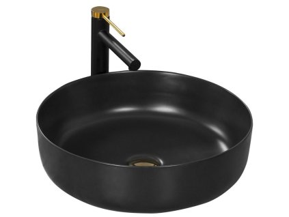 17191 rea elma 45 black mat pultove umyvadlo