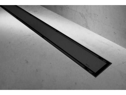 17209 rea sprchovy zlab nerez 2 v 1 neo pure 360 black 1000 s moznostou vlozenia dlazby