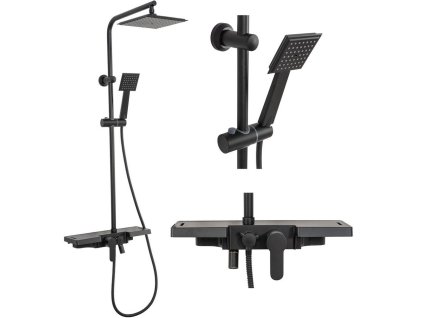 17392 rea bravo black sprchovy set
