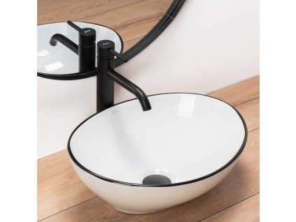 17686 rea sofia 41x35 black edge pultove umyvadlo