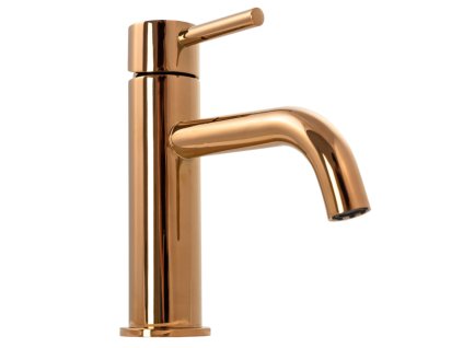 17905 rea lungo rose gold umyvadlova stojaca bateria