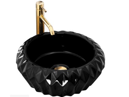 17923 rea chic 41 black pultove umyvadlo