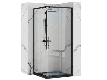 18103 rea punto black sprchovy kut 80 80 190