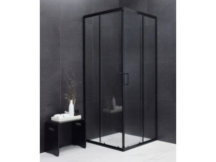 18463 mexen rio 80x80x190 black pravouhly sprchovy kut