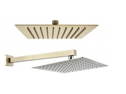 18925 rea square 30 30 ultra slim svetlo zlata sprchova hlavica