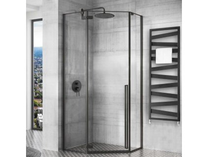 19051 rea diamond black mat sprchovy kut 100 100 195