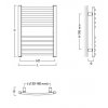 INSTAL-PROJEKT AMBRA R 50/70 kúpeľňový radiátor