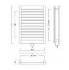 INSTAL-PROJEKT MODO 40/100 D50 C12 GRAFIT kúpeľňový radiátor