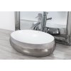 REA LINDA 48x33 SILVER/WHITE pultové umývadlo  Rozmery (mm): 480x330x145