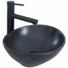 REA SOFIA N 41x35 BLACK MAT pultové umývadlo  Rozmery (mm): 410x345x150