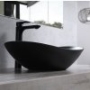 REA ROYAL 62x36 BLACK MAT pultové umývadlo  Rozmery (mm): 615x355x150