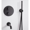 16939 5 rea lungo black podomietkovy vanovy sprchovy set so sprchovou bateriou