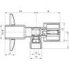 17035 kfa rohovy gulovy ventil s motylikom 1 2 x 1 2