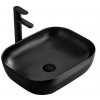 REA BELINDA 47x34 BLACK MAT pultové umývadlo  Rozmery (mm): 465x335x135