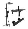 17302 rea mike black sprchovy set s termostatickou bateriou