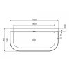 REA OLIMPIA 170 - voľne stojaca akrylátová vaňa