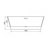 REA OLIMPIA 170 - voľne stojaca akrylátová vaňa