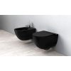 REA WC CARLO RIMLESS BLACK MAT so sedátkom  Rozmery (mm): 370x490x370