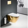 REA WC CARLO RIMLESS GOLD/WHITE so sedátkom SLIM