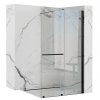 REA WALK-IN CORTIS BLACK 120 transparent