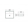 MEXEN MINI 40x30 pultové umývadlo  Rozmery (mm): 400x300x120