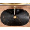 REA ROYAL 61x36 MARBLE MATT pultové umývadlo  Rozmery (mm): 605x360x160