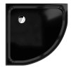MEXEN RIO 90/90 štvrťkruhová vanička čierna