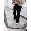 Široké zvonové JEANS - black