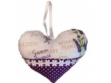 Srdce s krajkou a puntiky