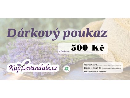 Darkovy poukaz 500