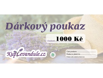 Darkovy poukaz 1000