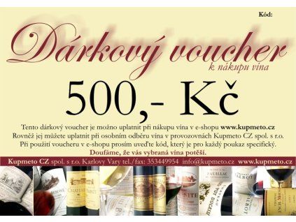 Darkovyvoucher500