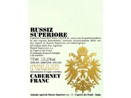 Cabernet franc Russiz Superiore