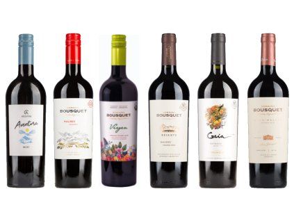 Sada 6 vín Malbec z Argentiny