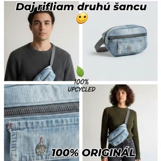 ​Hľadáš doplnok, ktorý má dušu a neničí planétu? Táto ručne ušitá ľadvinka z recyklovaného denimu je definíciou pomalej...