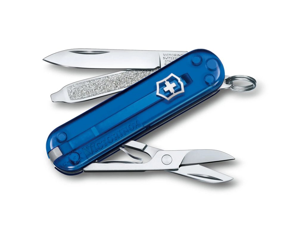 6108 victorinox classic sd transparent colors deep ocean