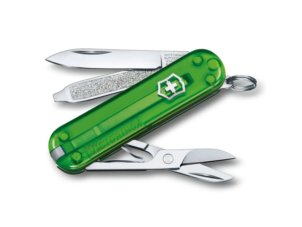 6099 victorinox classic sd transparent colors green tea