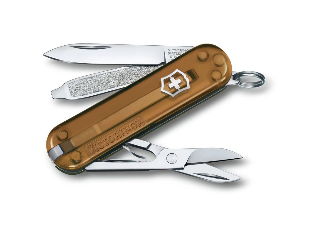 6120 victorinox classic sd transparent colors chocolate fudge