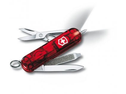 6858 victorinox signature lite red transparent