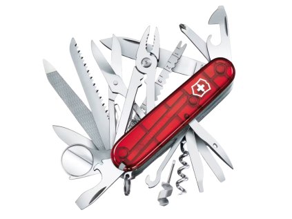 victorinox swisschamp cerveny transparent