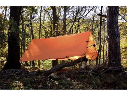 dd hammocks bivakovaci plachta 3x3m oranzova