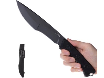 anv knives p500 leather sheath black black