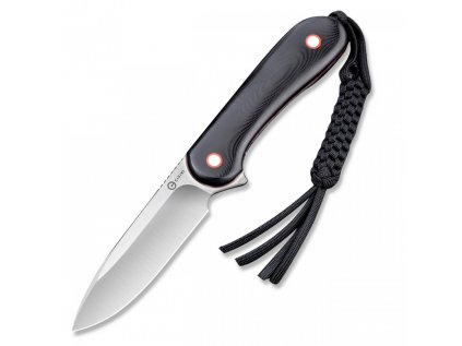 6279 civivi fixed elementum black red contoured g10 handle