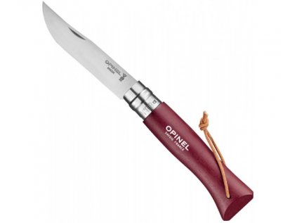 6351 opinel vr n 08 inox trekking burgundy