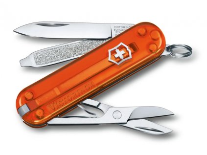 6093 victorinox classic sd transparent colors fire opal